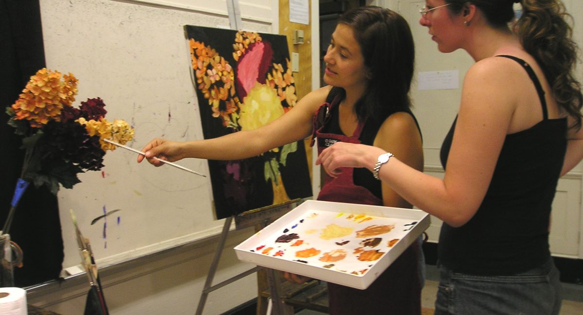 Ardis teaching painting - color